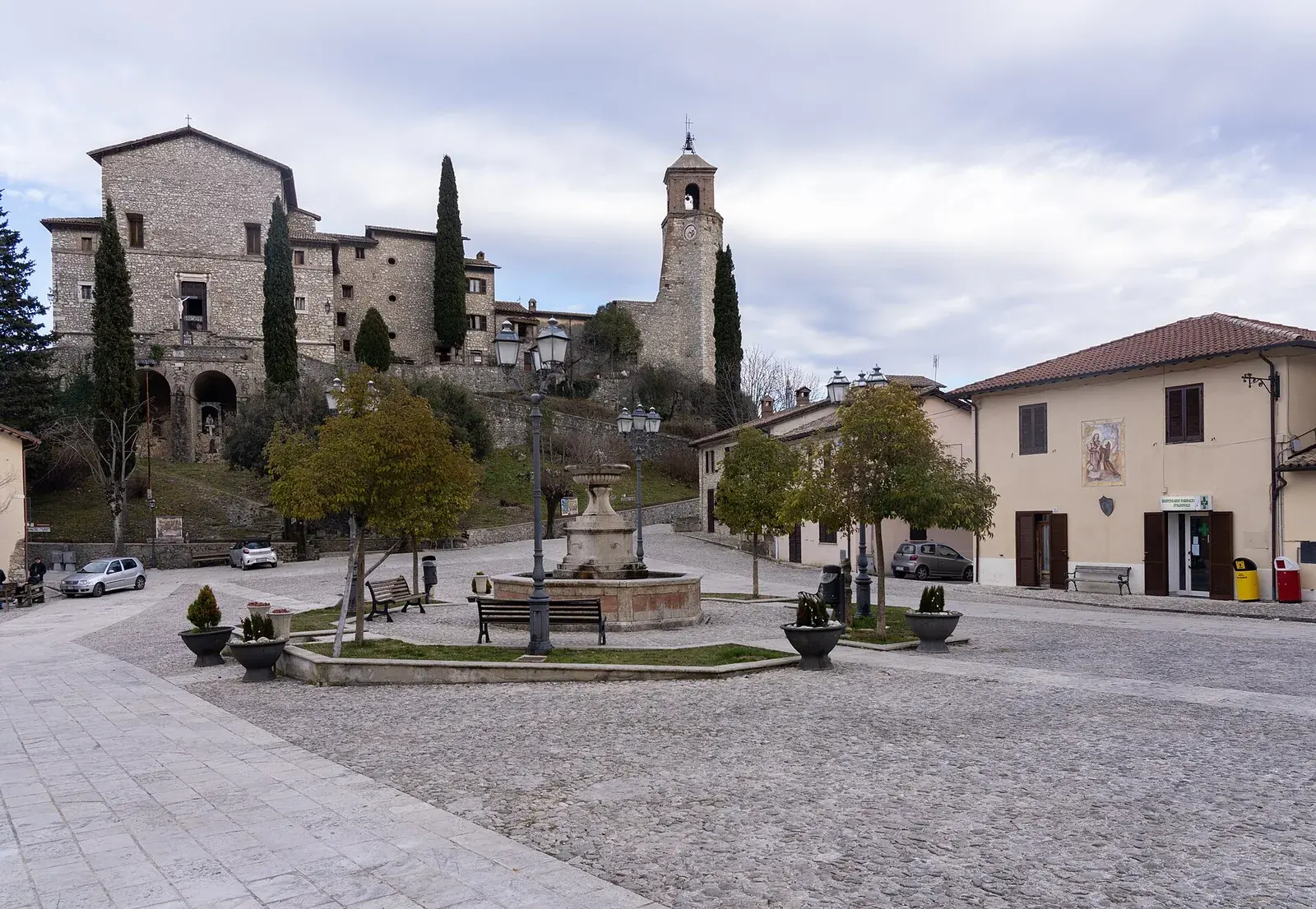 Representative view of Greccio, Italy.